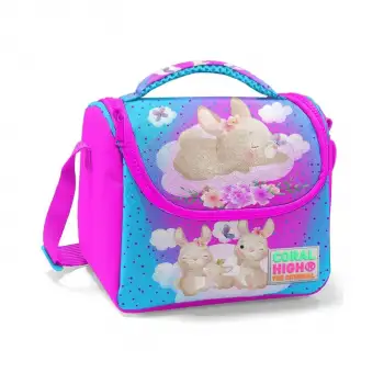 Yaygan Coral High Kids Mavi Pembe Tavşan Desenli Thermo Beslenme Çantası 11736
