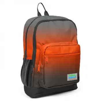 Yaygan Coral High Kids Turuncu Gri Renk Geçişli Dört Bölmeli Okul Sırt Çantası 23748