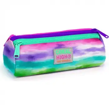 Yaygan Coral Hıgh Renkli Batik Desenli Üç Bölmeli Kalem Çantası 22039