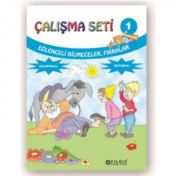 Yıldız Çalışma Seti Çıkartmalı Boya Malı