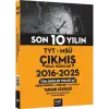 Çap Tyt Msü Son 10 Yılın Çıkmış Soruları 2016 2025