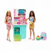 Mattel Barbie Brooklyn Ve Malibu Pasta Yapıyor Oyun Seti Mtl-Hjy94