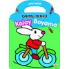 0-6 Yaş Yay Çantalı Renkli Kolay Boyama Mavi Kitap