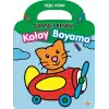 0-6 Yaş Yay Çantalı Renkli Kolay Boyama Yeşil Kitap