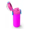 Yaygan Coral High Kids Mor Pembe Mavi K-PopDesenli Pipetli ve Direkt İçim Çelik Termos 500 ml 31831