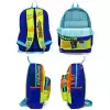 Yaygan Coral High Kids Fosforlu Sarı Saks Motorsiklet Desenli Dört Bölmeli Okul Sırt Çantası 23742