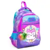 Yaygan Coral High Kids Renkli Batik Unicorn Dondurma Desenli Üç Bölmeli Okul Sırt Çantası 23480