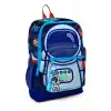 Yaygan Coral Hıgh Saks Mavi Astronot Desenli Dört Bölmeli Okul Sırt Çantası 23724