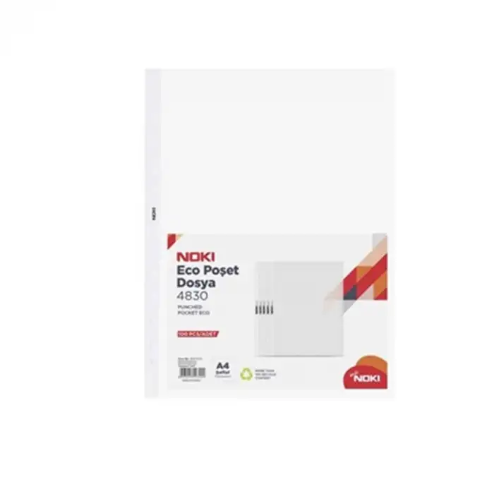 Noki Poşet Dosya A4 Eco 100 Lü 4830