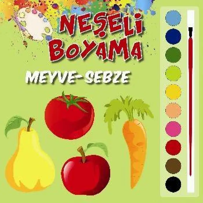 Parıltı Neşeli Boyama Meyve Sebze