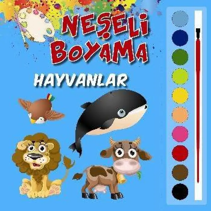 Parıltı Neşeli Boyama Hayvanlar