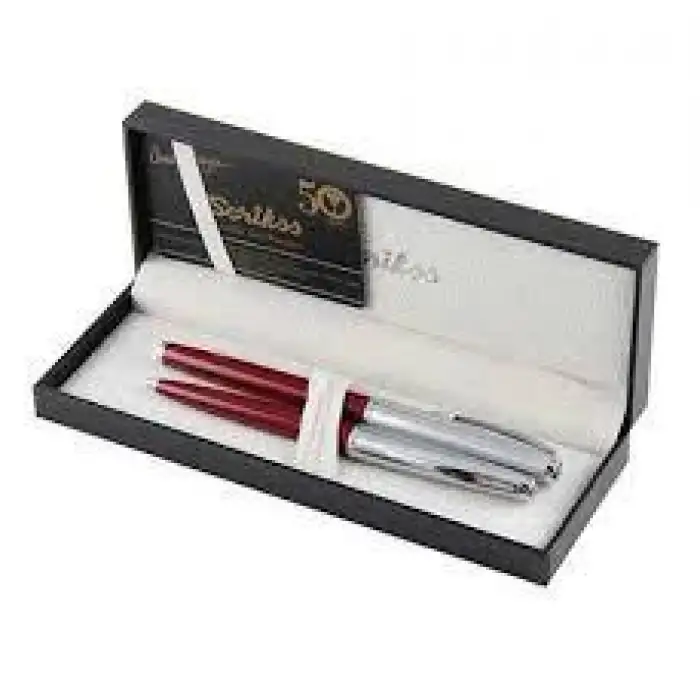 Scrikss 78 Dol.Kalem & Tük.Kalem Tkm Bordo Lüks Kutuda(T000sahht7801a)