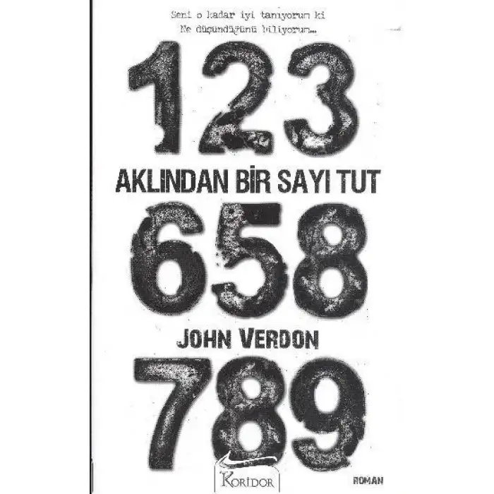 Koridor Aklından Bir Sayı Tut John Verdon