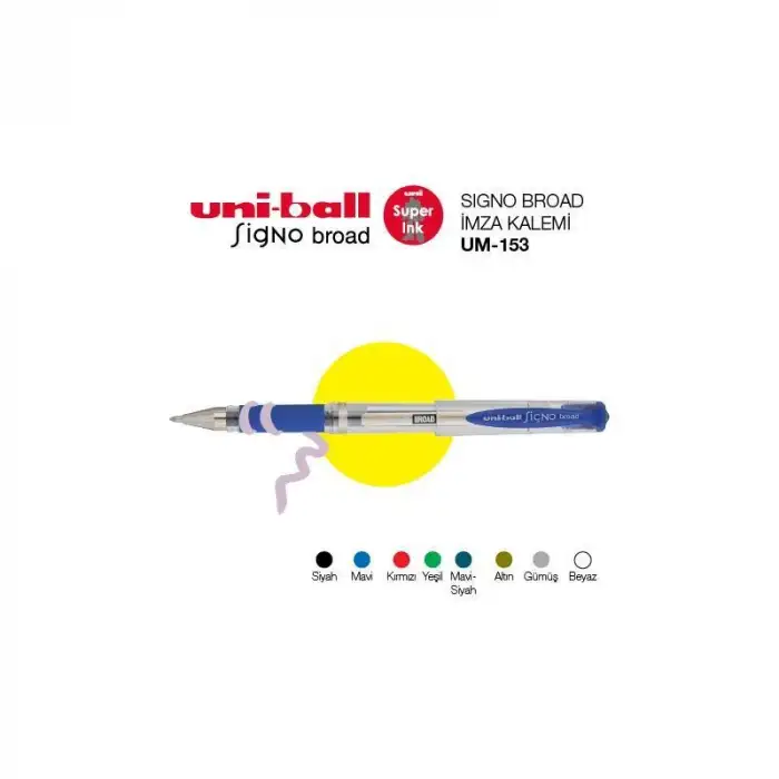 Uniball Signo Broad 1.0 Davetiye Kalemi Um-153 Beyaz