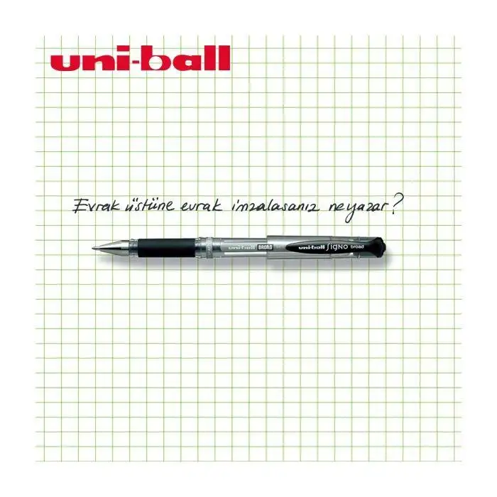 Uniball Signo Broad 1.0 Davetiye Kalemi Um-153 Beyaz