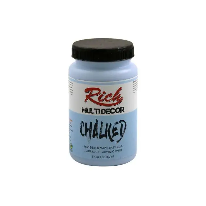 Rich Multi Decor Chalked 250 Cc Bebek Mavi Mltdcr-250-4550
