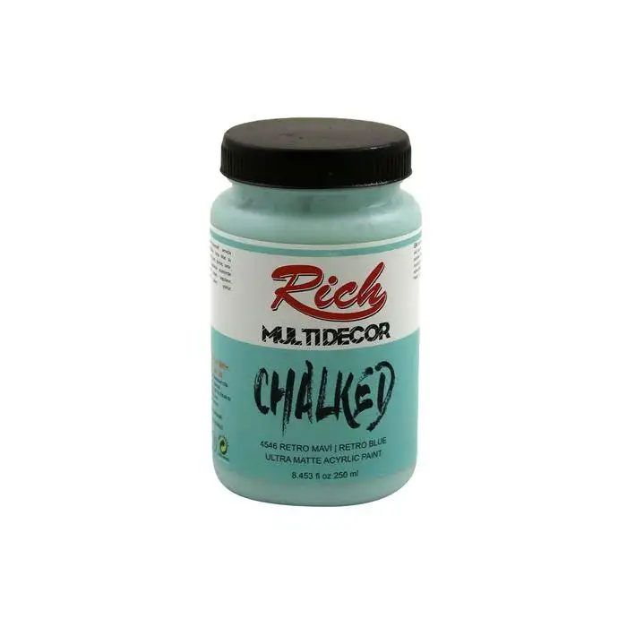 Rich Multi Decor Chalked 250 Cc Retro Mavi Mltdcr-250-4546