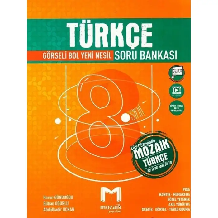 Mozaik 8.Sınıf Türkçe Soru Bankası 2025-26