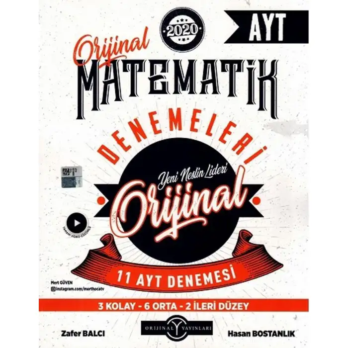 Orjinal Ayt Matematik Deneme 11 Li 2020