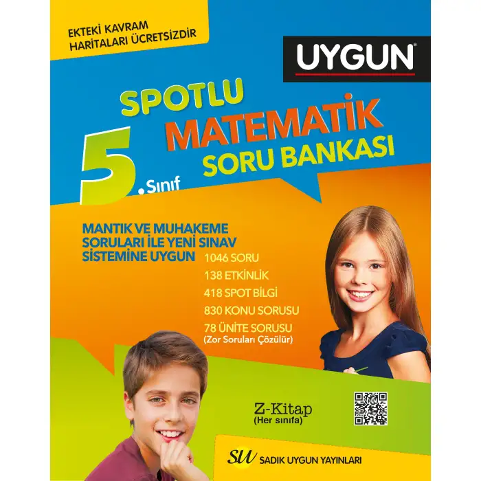 Uygun 5.Sınıf Matematik Spotlu Soru Bankası 2019