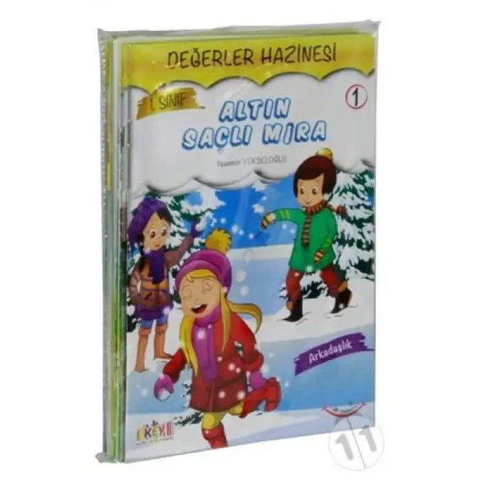 Key 1.Sınıflar İçin Değerler Hazinesi Serisi (10 Kitap)