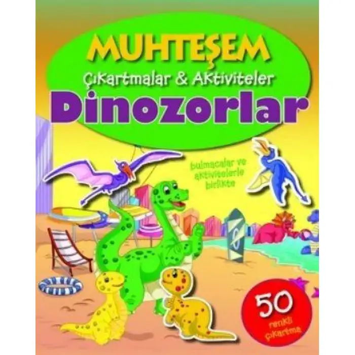 Parıltı Muhteşem Çıkartmalar Aktiviteler Dınozorlar