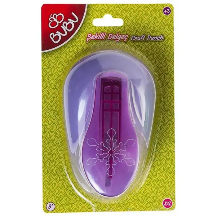 Bu-Bu Şekilli Eva Ve Kağıt Delgeç Kar Tanesi 3 Bu-Bu-De0016