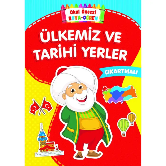 Beyazbalina Ülkemiz Ve Tarihi Yerler Okul Öncesi Boya Öğren