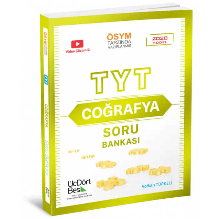 Üçdörtbeş Tyt Coğrafya Soru Bankası 2024-25