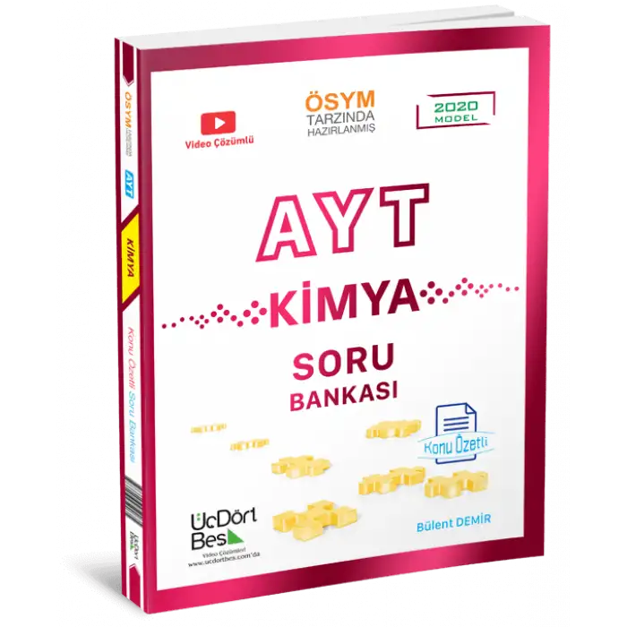 Üçdörtbeş Ayt Kimya Soru Bankası 2025-26