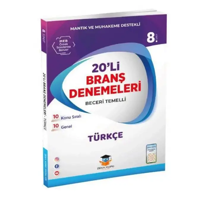 Zekaküpü 8.Sınıf Türkçe Deneme 20 Li 2020