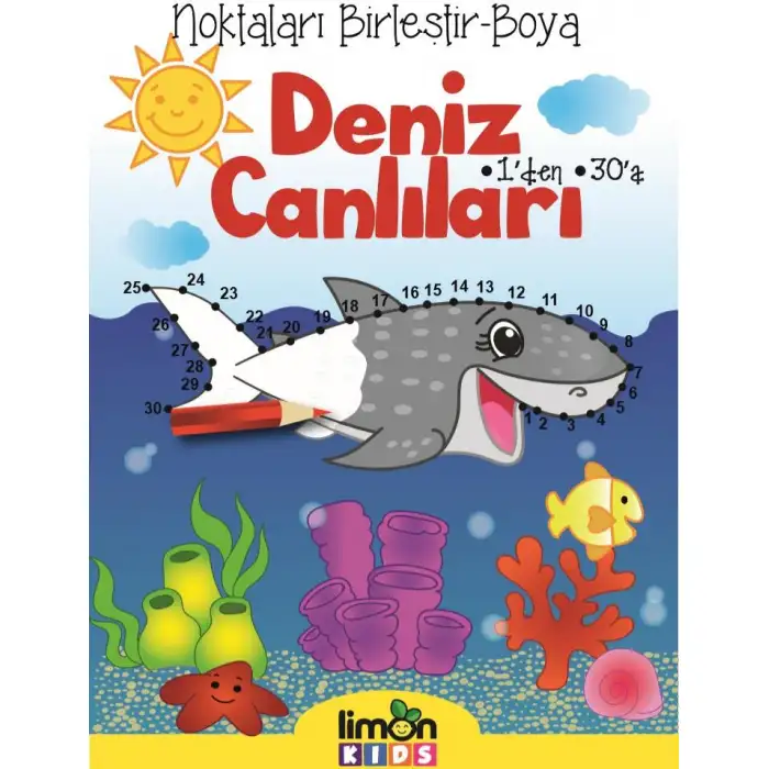 Limonkids Noktaları Birleştir Boya Deniz Canlıları