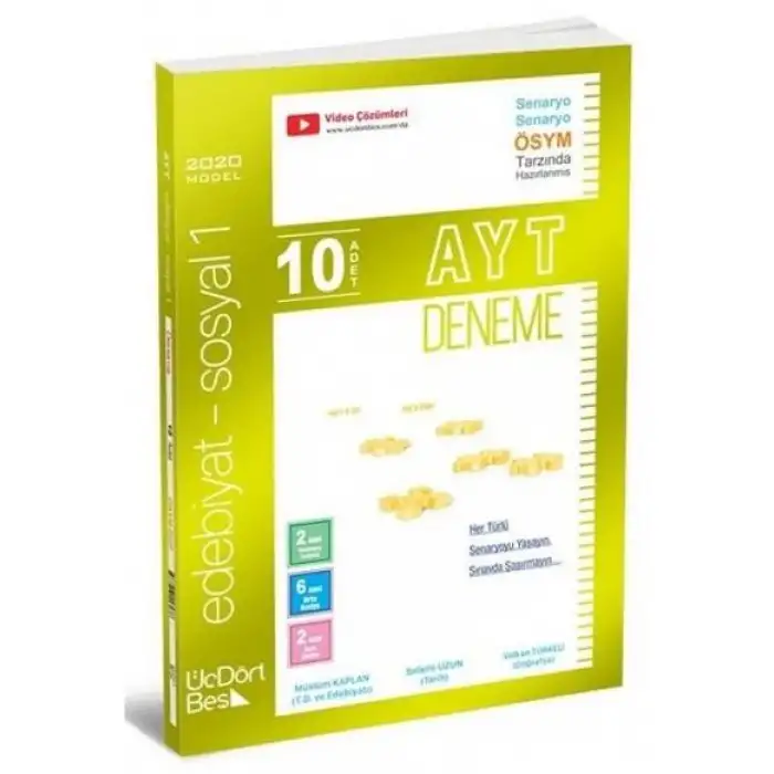 Üçdörtbeş Ayt Edebiyat Sosyal Deneme 10 Lu 2024-25