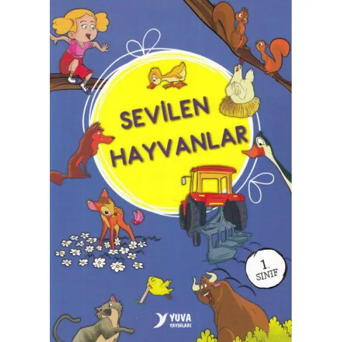 Yuva 1. Sınıf Sevilen Hayvanlar Serisi Düz Yazılı 10 Kitap