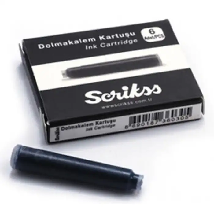 Scrikss Dolma Kalem Kartuşu Siyah