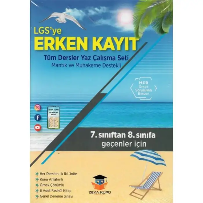 Zekaküpü 8.Sınıf Lgs Tüm Dersler Yaz Tatil Çalışma Seti 2019