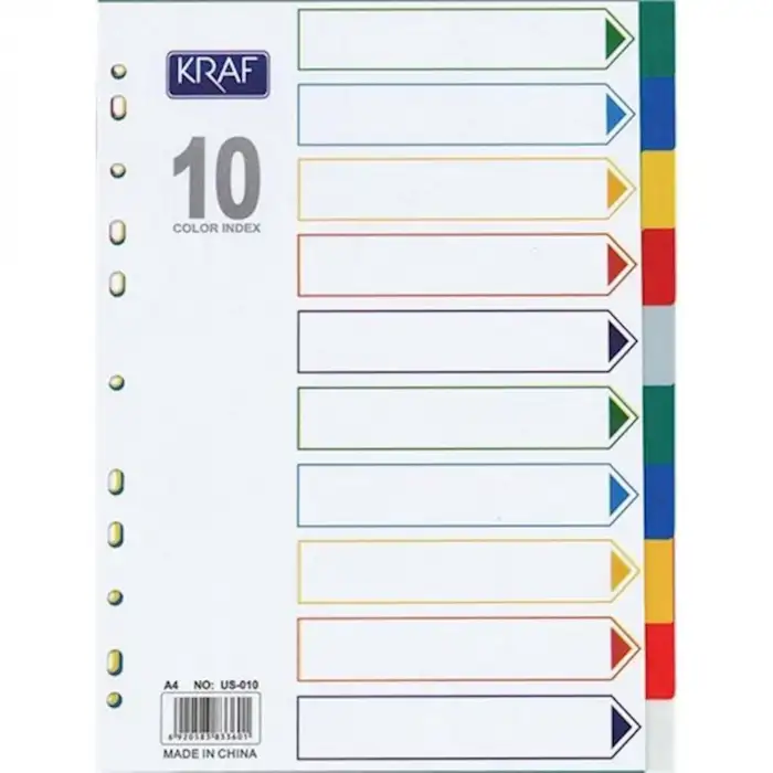 Kraf Separatör 10 Renk 1010r