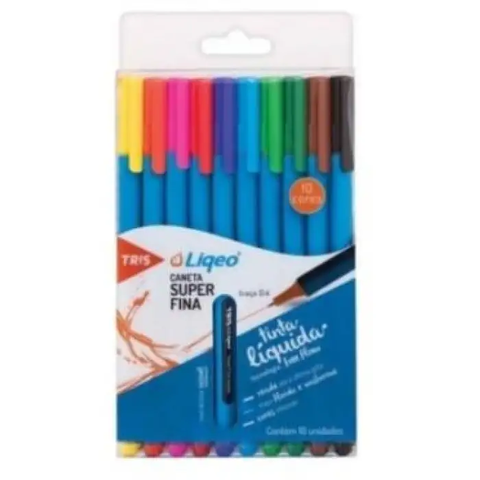 Noki Lııque Fineliner Kalem F-8027 10 Lu Pvc