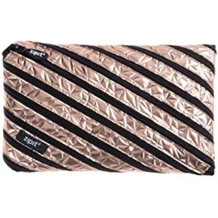 Agt zipit Rose Gold Metalik Jumbo Kalem Kutusu