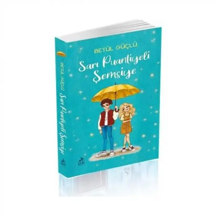 Ren Kitap - Sarı Puantiyeli Şemsiye