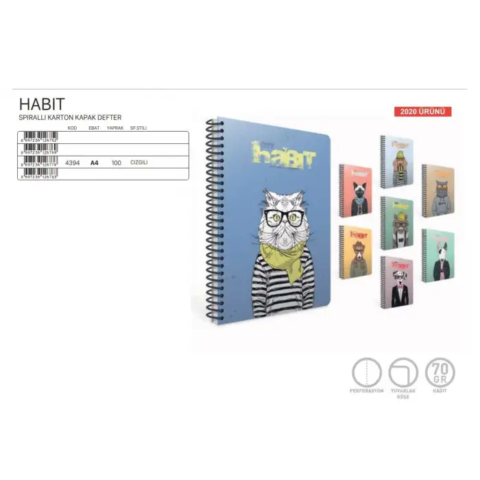 Gıpta Habıt Sp.Kar.Kp.Def.A4-100y.Çiz.3-4394000
