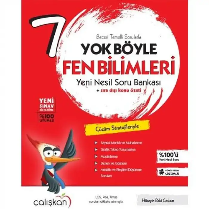 Çalışkan 7.Sınıf Fen Bilimleri Yok Böyle Soru Bankası 2021 - Cl