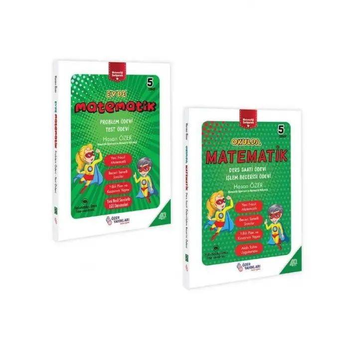 Özer Yayınları 5.Sınıf Evde Okulda Matematik Set 2 Kitap
