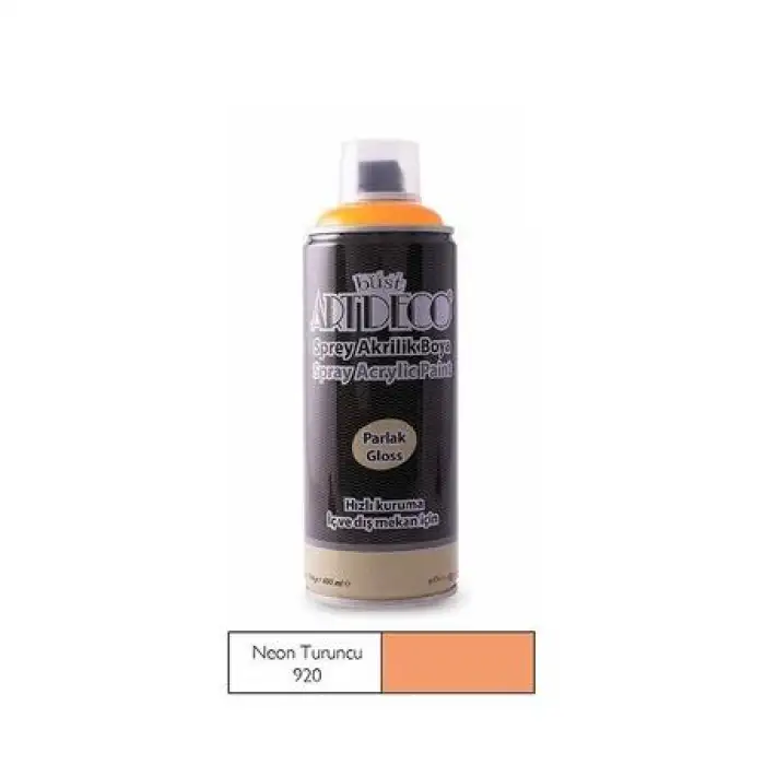 Artdeco Akrilik Sprey Boya 400ml Neon Turuncu 920