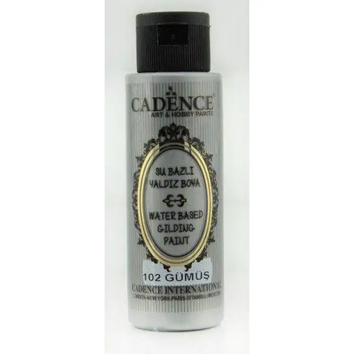 Cadence Su Bazlı Yaldız Boya 102 Gümüş 70 Ml