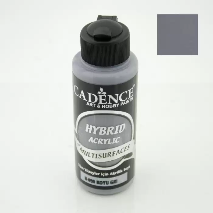 Cadence Hybrid Akrilik Multısurfaces H-090 Koyu Gri 120ml