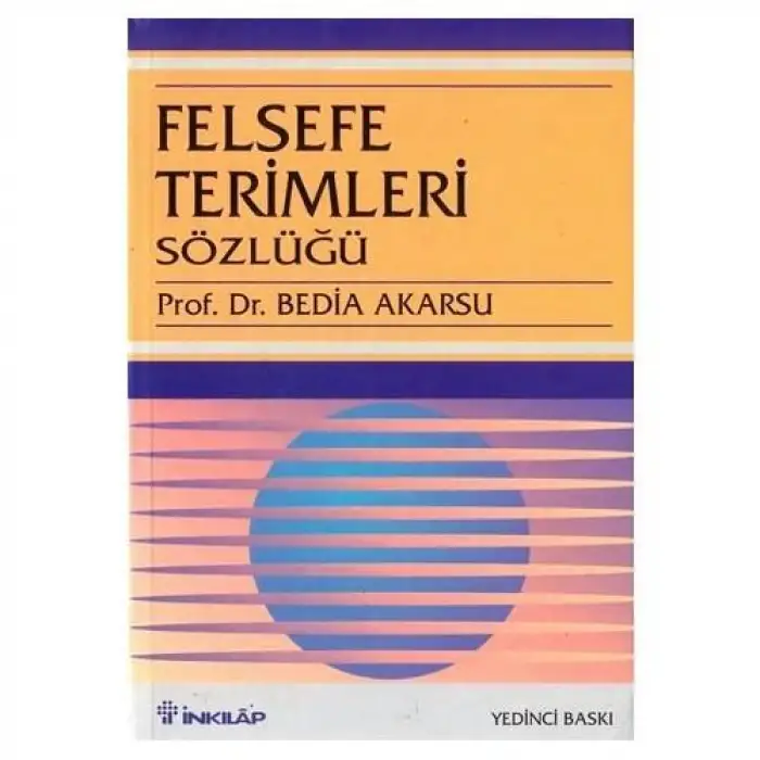 İnkılap Felsefe Terimleri Sözlüğü