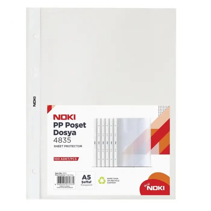 Noki Poşet Dosya A5 100 Lü (4835)