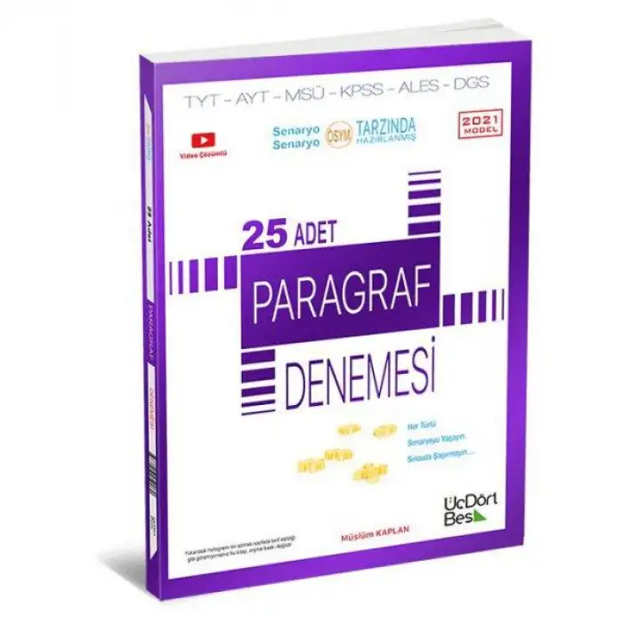 Üçdörtbeş Paragraf  Denemesi 20 Li 2025-26