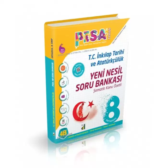 Pisa 8.Sınıf Yeni Nesil İnkılap Tarihi Ve Atatürkçülük Soru Bankası - 2021